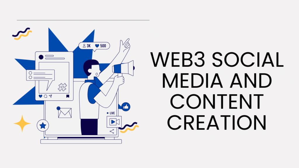 Diagram comparing traditional social media's centralized data silos with Web3's user-owned, decentralized social graph.