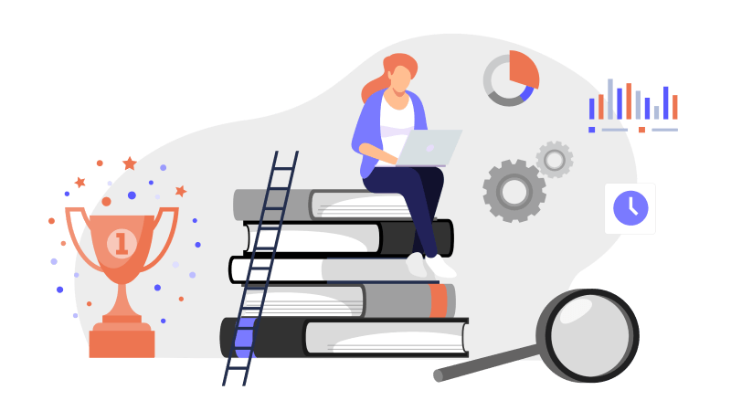 A pyramid diagram showing the foundational elements of a lifelong learning mindset: curiosity, motivation, strategy, and community.