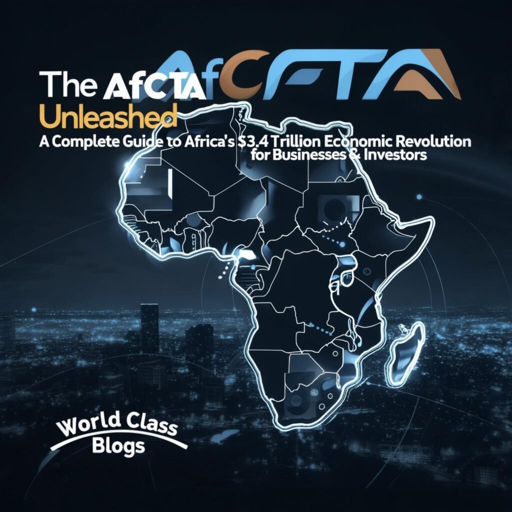 Visual map of Africa showing the interconnected trade network enabled by the African Continental Free Trade Area agreement