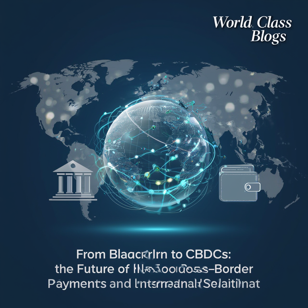 Comparison graphic showing complex legacy cross-border payment systems versus streamlined blockchain and CBDC-based settlement