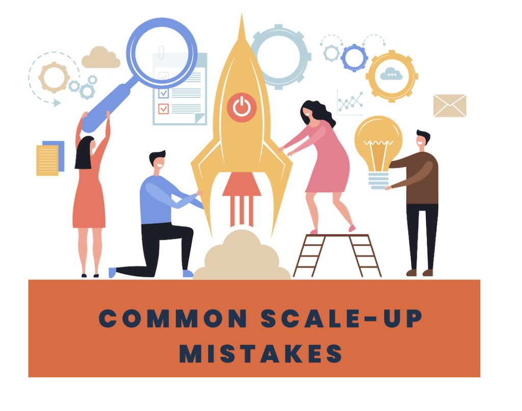 Visual showing five interconnected pillars supporting scaling: Process Architecture, Financial Infrastructure, Talent & Organization, Technology Stack, and Customer Experience