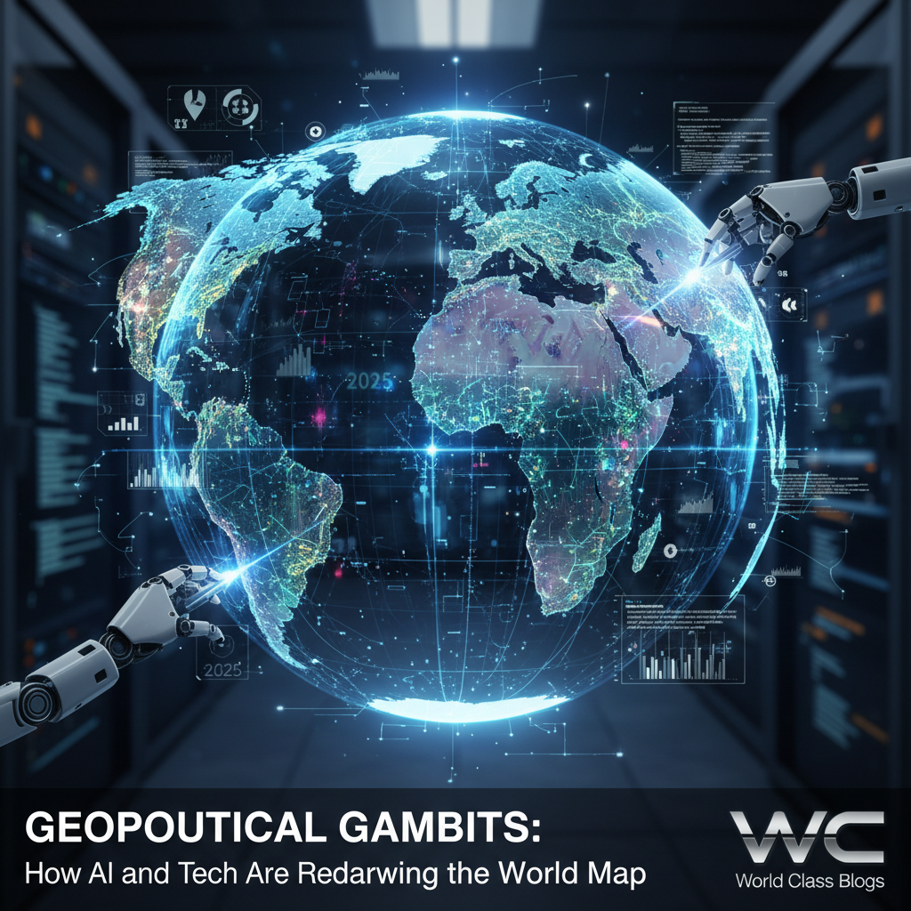 Flow chart diagram analyzing geopolitical vulnerabilities in advanced semiconductor manufacturing from design through fabrication to packaging