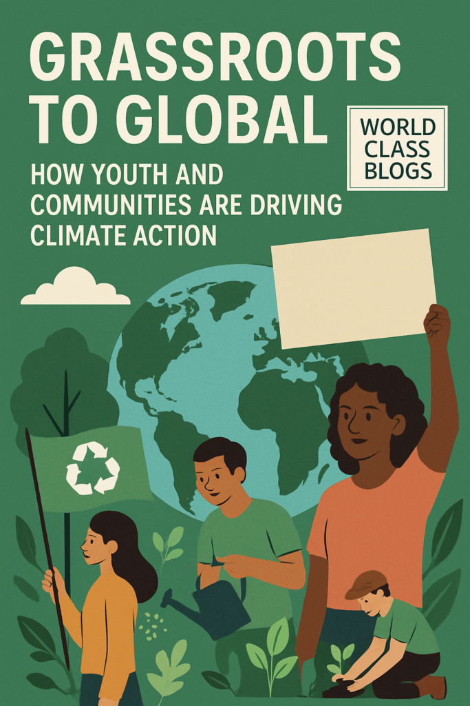Map showing different forms of grassroots climate action and how they connect across scales