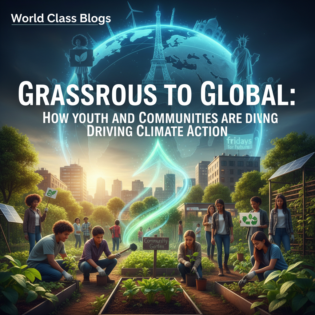 Map showing different forms of grassroots climate action and how they connect across scales