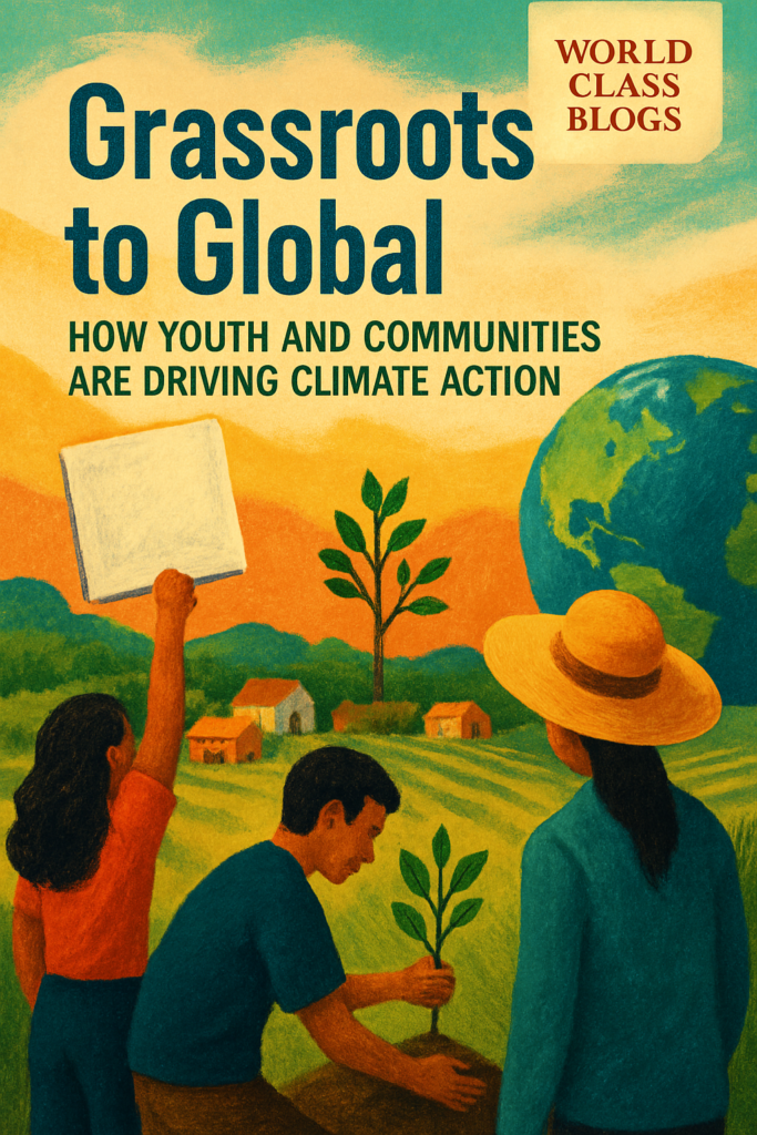 Map showing different forms of grassroots climate action and how they connect across scales