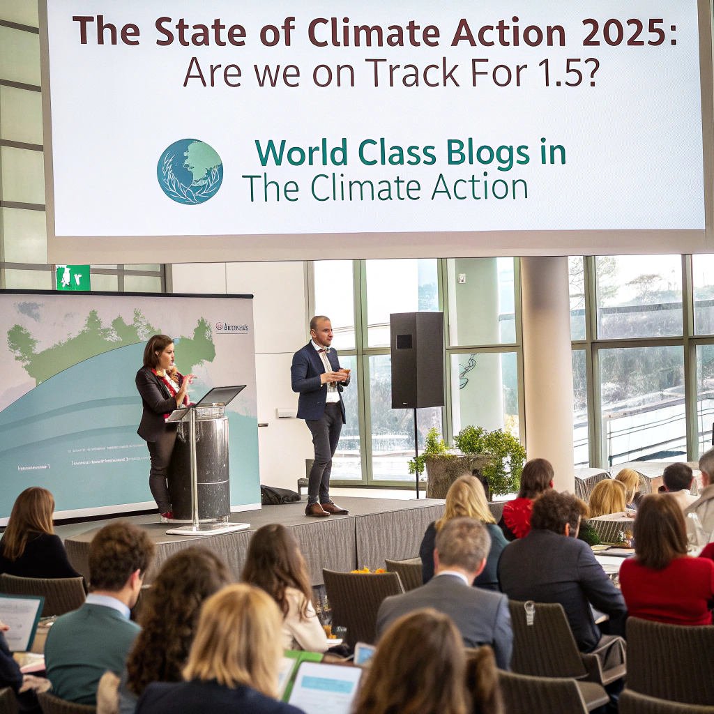 Chart comparing current emissions trajectory with pathways aligned with 1.5°C and 2°C warming limits