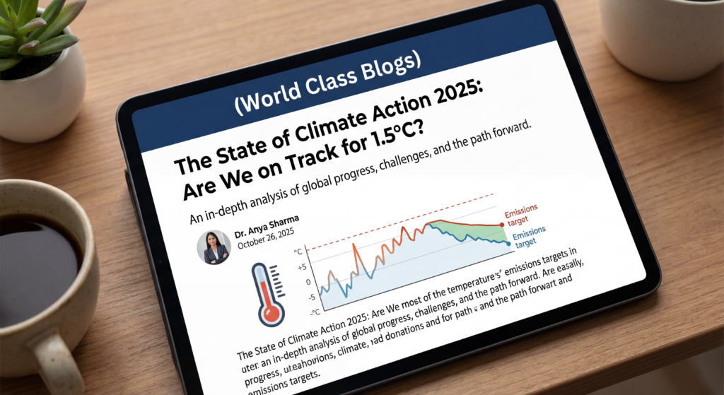 Chart comparing current emissions trajectory with pathways aligned with 1.5°C and 2°C warming limits