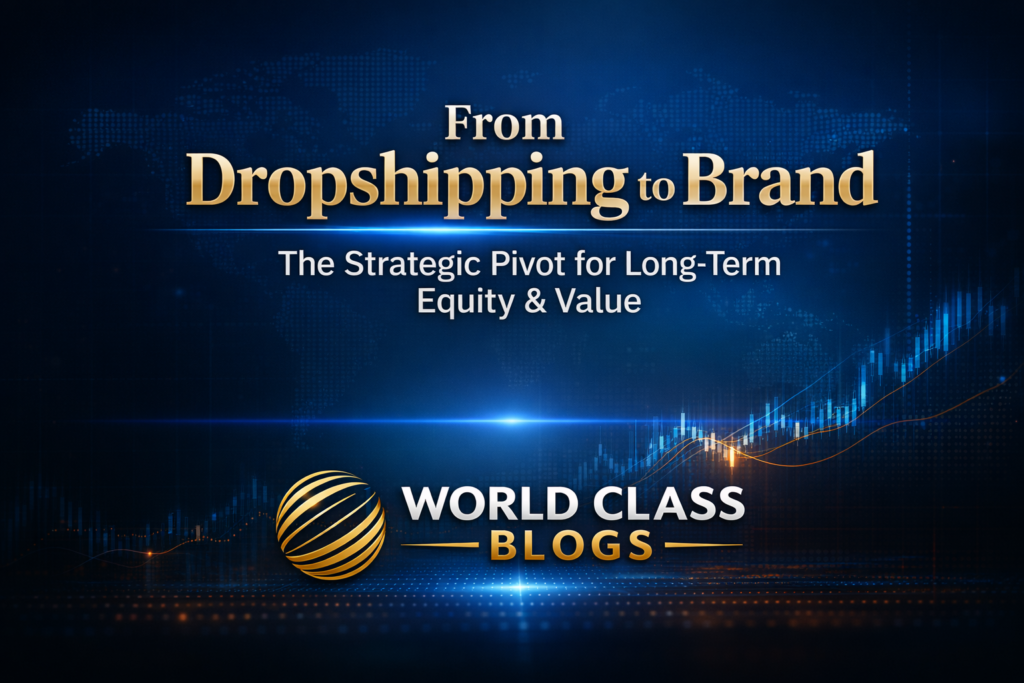 A visual journey map comparing the fragile, ad-dependent path of a dropshipping store to the resilient, community-driven path of a branded business.