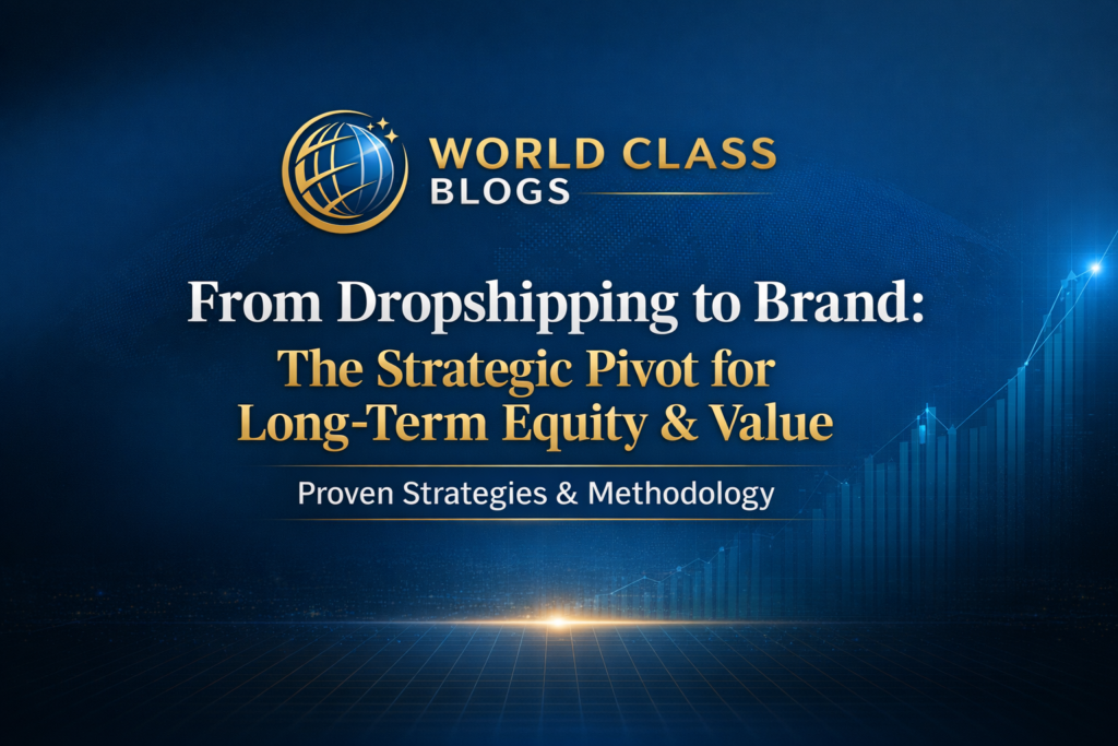 A visual journey map comparing the fragile, ad-dependent path of a dropshipping store to the resilient, community-driven path of a branded business.