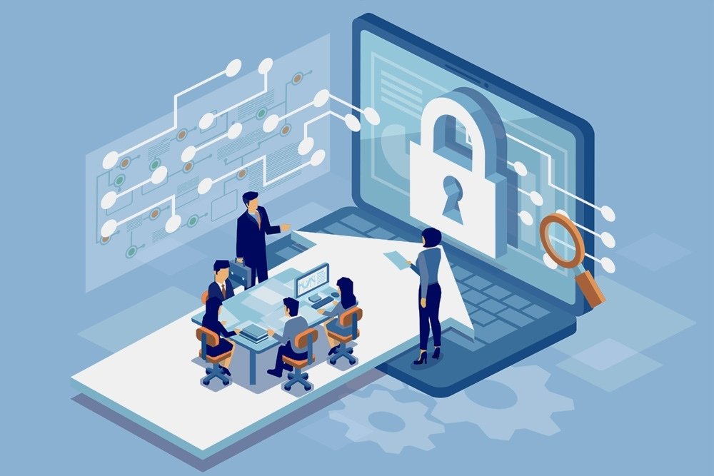 Visual architecture of AI-powered fraud detection system showing data flow from transaction to decision