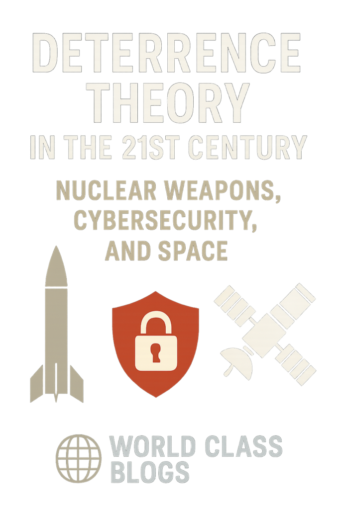 A step ladder infographic showing rungs of conflict escalation: Cyber Espionage -> Disruptive Cyber Attack -> Limited Conventional Strike -> Major Conventional War -> Tactical Nuclear Use -> Strategic Nuclear Exchange. Arrows show potential jumps and cross-domain responses.