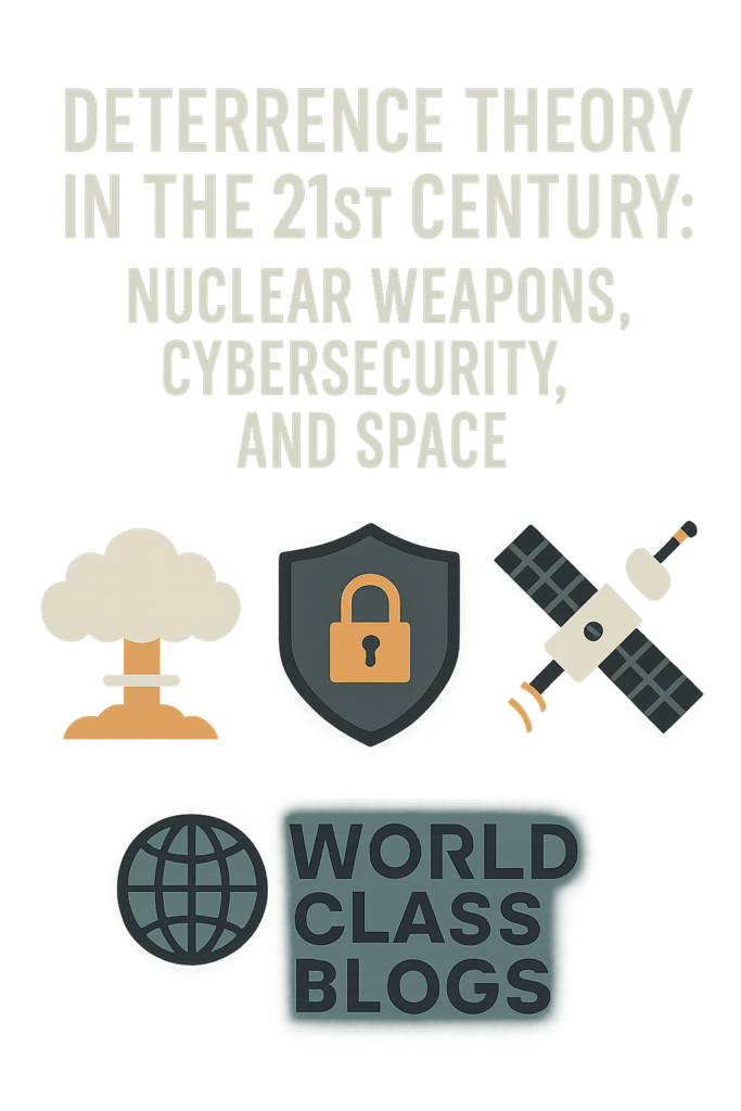 A step ladder infographic showing rungs of conflict escalation: Cyber Espionage -> Disruptive Cyber Attack -> Limited Conventional Strike -> Major Conventional War -> Tactical Nuclear Use -> Strategic Nuclear Exchange. Arrows show potential jumps and cross-domain responses.