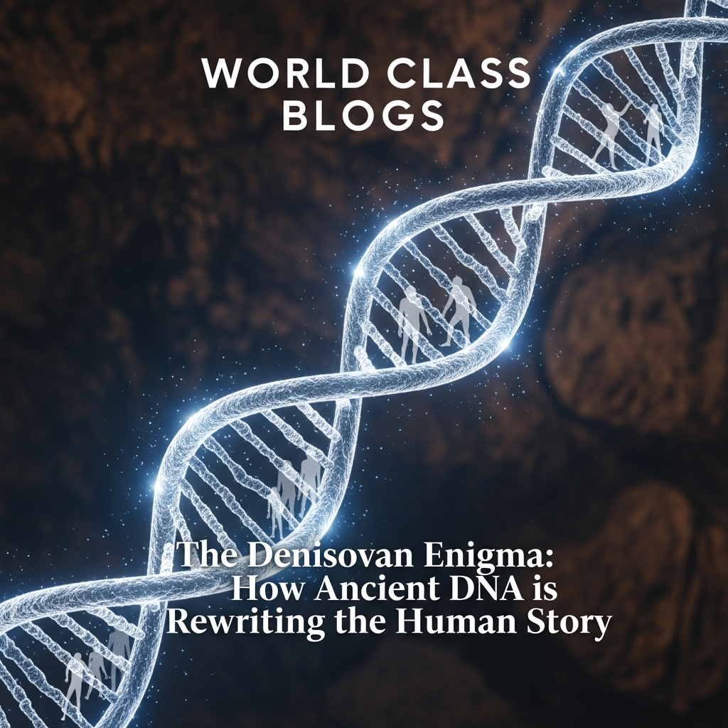 Timeline from 2008 to 2025 showing key Denisovan discoveries: the finger bone, genome, hybrid find, jawbone, and sediment DNA.