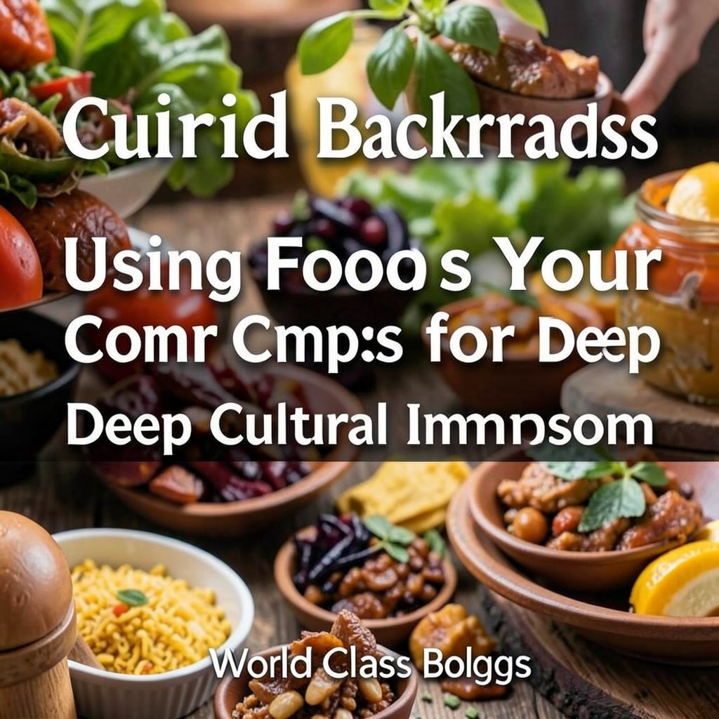 Colorful infographic comparing four stages of food travel: Eating, Dining, Tasting, and Understanding (Culinary Immersion).