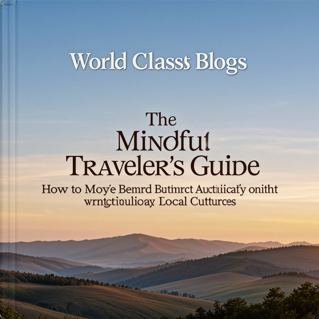 A three-part visual guide illustrating the phases of Mindful Travel: Intentional Preparation, Present-Moment Engagement, and Reflective Integration.