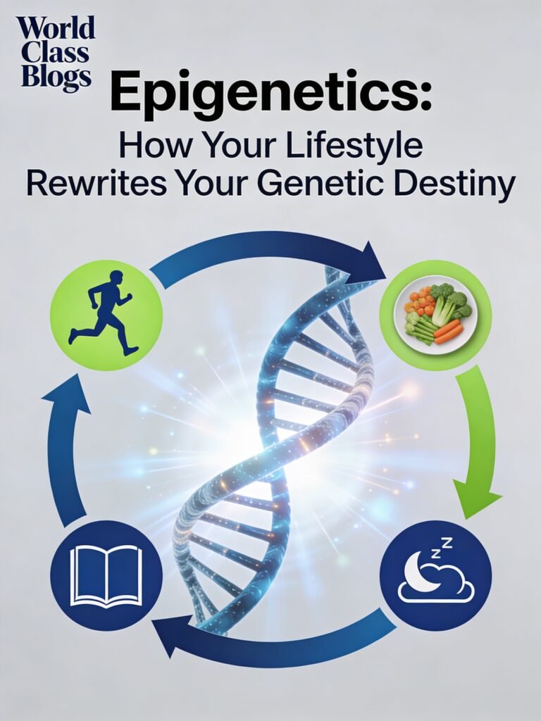 Diagram showing the three main epigenetic mechanisms: DNA methylation (methyl groups on DNA), histone modification (chemical tags on histone tails), and non-coding RNA (RNA molecules regulating gene expression)